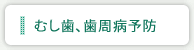 むし歯、歯周病予防